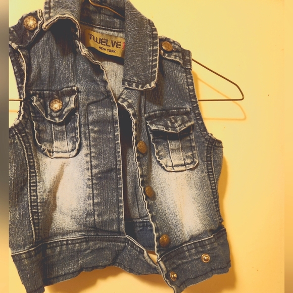 Girl Denim vest,size 3t Denim and acid wash - Picture 1 of 1